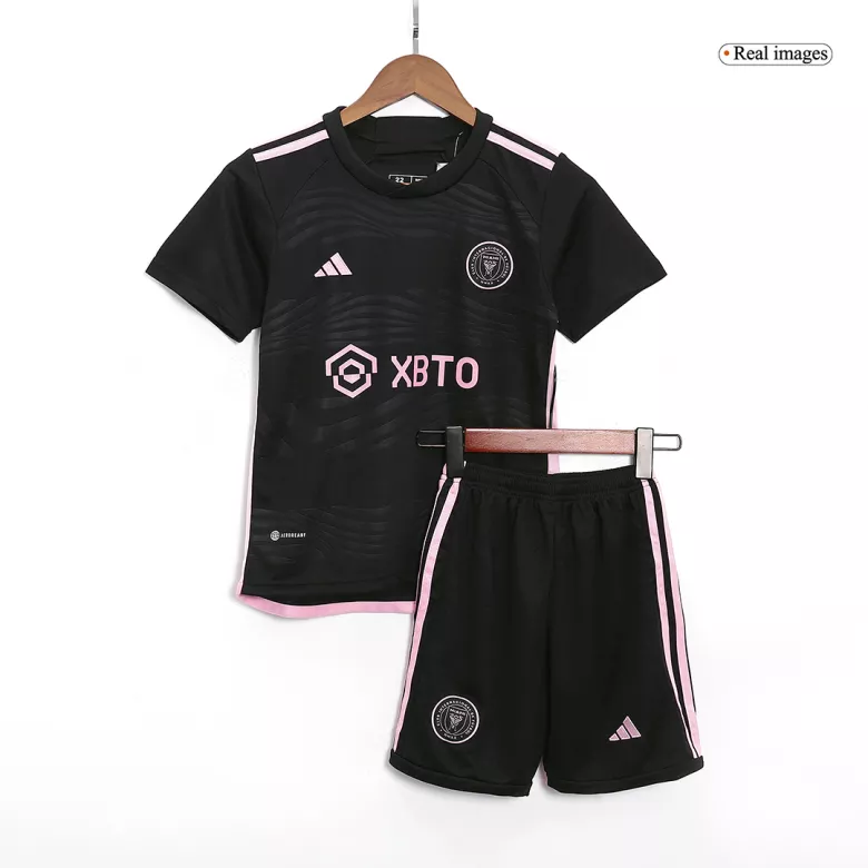 Miniconjunto Completo Inter Miami CF 2023/24 Segunda Equipación Visitante Niño (Camiseta + Pantalón Corto + Calcetines) - camisetasfutbol