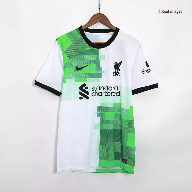 Conjunto Completo Liverpool 2023/24 Segunda Equipación Visitante Hombre (Camiseta + Pantalón Corto + Calcetines) - camisetasfutbol
