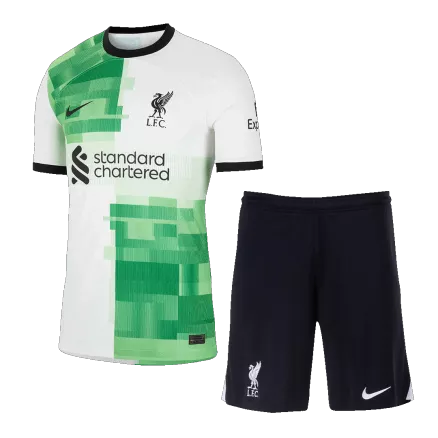 Conjunto Liverpool 2023/24 Segunda Equipación Visitante Hombre (Camiseta + Pantalón Corto) - camisetasfutbol