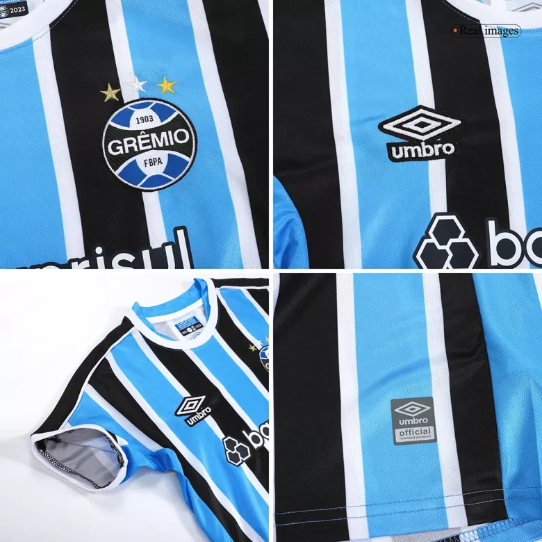 Miniconjunto Grêmio FBPA 2023/24 Primera Equipación Local Niño (Camiseta + Pantalón Corto) - camisetasfutbol