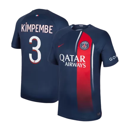 Camiseta KIMPEMBE #3 PSG 2023/24 Primera Equipación Local Hombre - Versión Hincha - camisetasfutbol