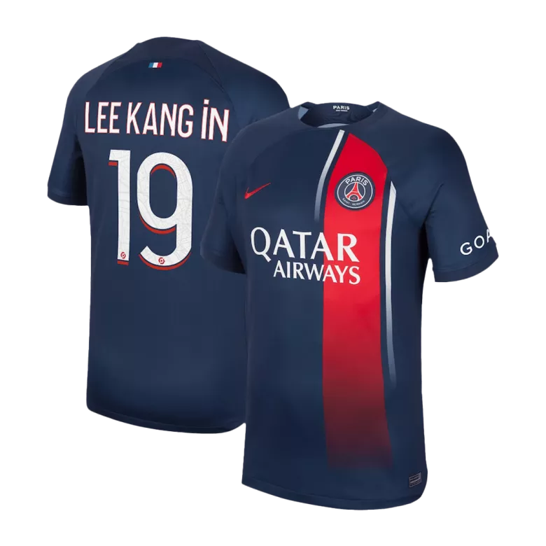 Camiseta LEE KANG IN #19 PSG 2023/24 Primera Equipación Local Hombre - Versión Hincha - camisetasfutbol