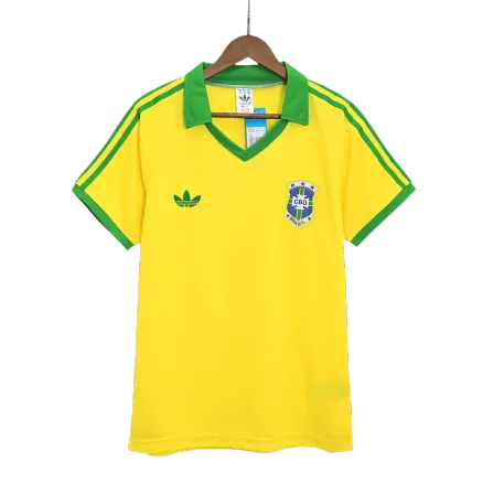 Camiseta Retro 1977 Brazil Primera Equipación Local Hombre - Versión Hincha - camisetasfutbol