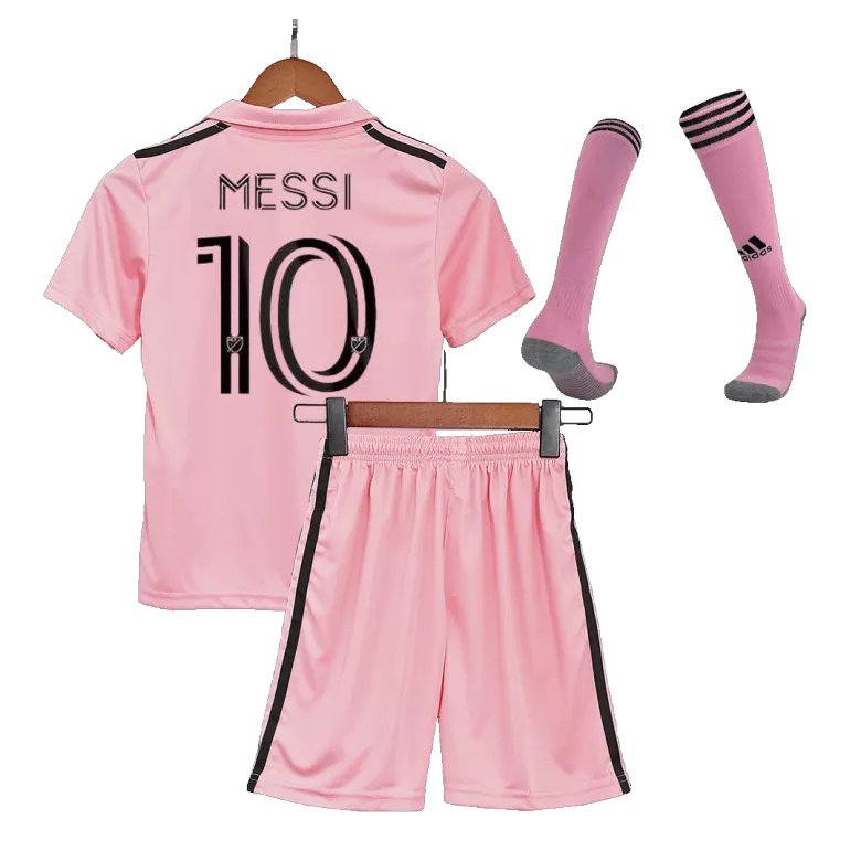 Miniconjunto Completo MESSI #10 Inter Miami CF 2023 Primera Equipación Local Niño (Camiseta + Pantalón Corto + Calcetines) - camisetasfutbol