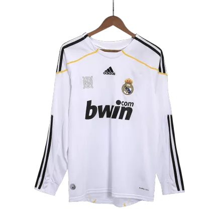 Camiseta Retro 2009/10 Real Madrid Primera Equipación Manga Larga Local Hombre - Versión Hincha - camisetasfutbol