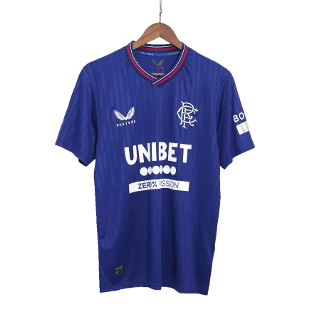 Camiseta Glasgow Rangers 2023/24 Primera Equipación Local Hombre - Versión Hincha - camisetasfutbol