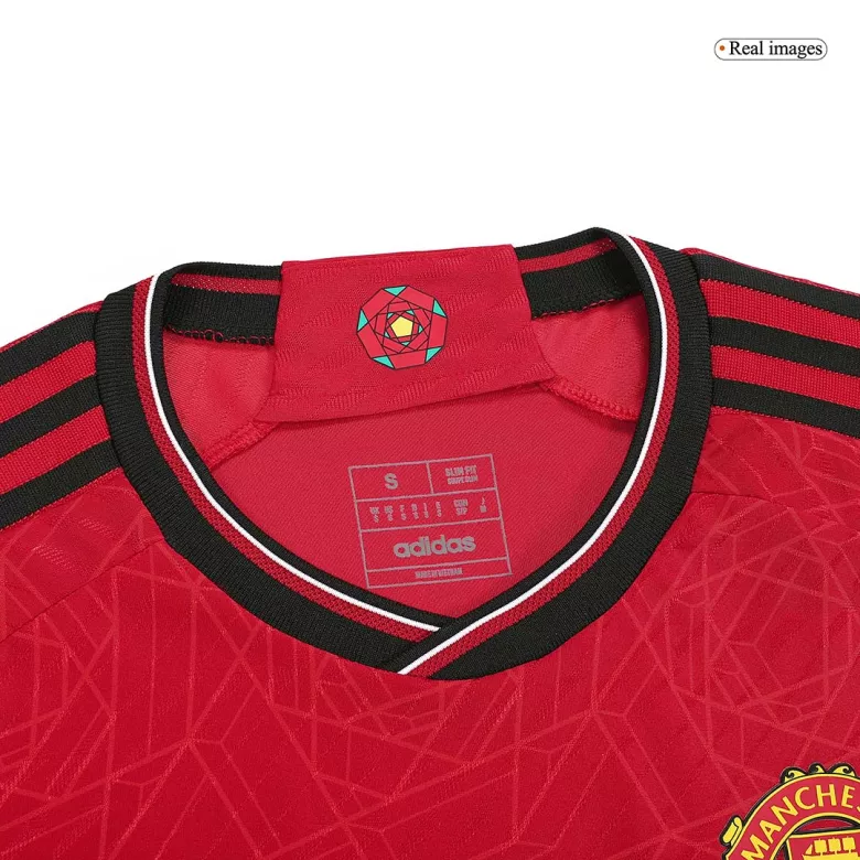 Camiseta Auténtica Manga Corta Manchester United 2023/24 Primera Equipación Local Hombre - Versión Jugador - camisetasfutbol