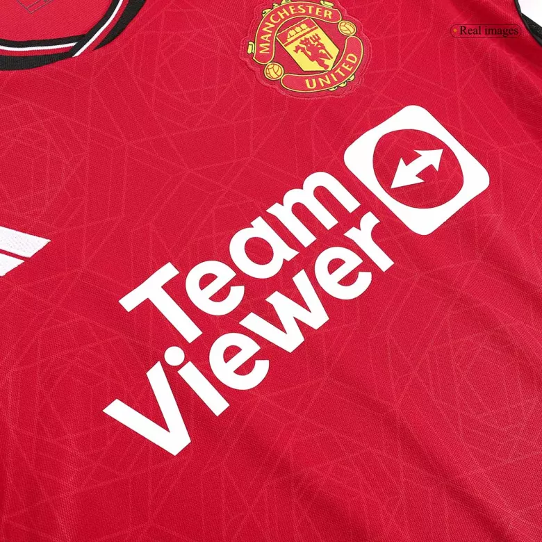 Camiseta Manga Larga Manchester United 2023/24 Primera Equipación Local Hombre - Versión Hincha - camisetasfutbol