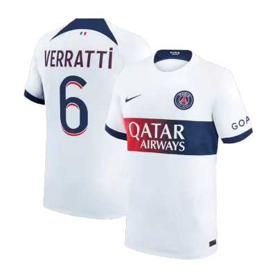 Camiseta VERRATTI #6 PSG 2023/24 Segunda Equipación Visitante Hombre - Versión Hincha - camisetasfutbol