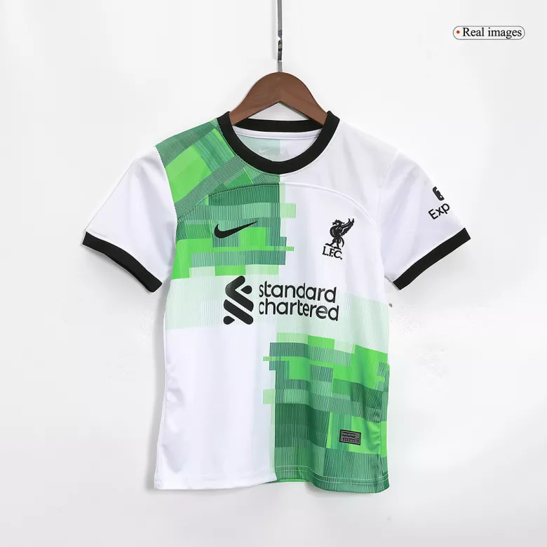 Miniconjunto Liverpool 2023/24 Segunda Equipación Visitante Niño (Camiseta + Pantalón Corto) - camisetasfutbol