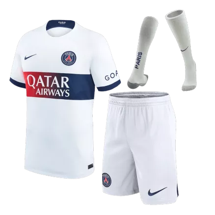 Conjunto Completo PSG 2023/24 Segunda Equipación Visitante Hombre (Camiseta + Pantalón Corto + Calcetines) - camisetasfutbol