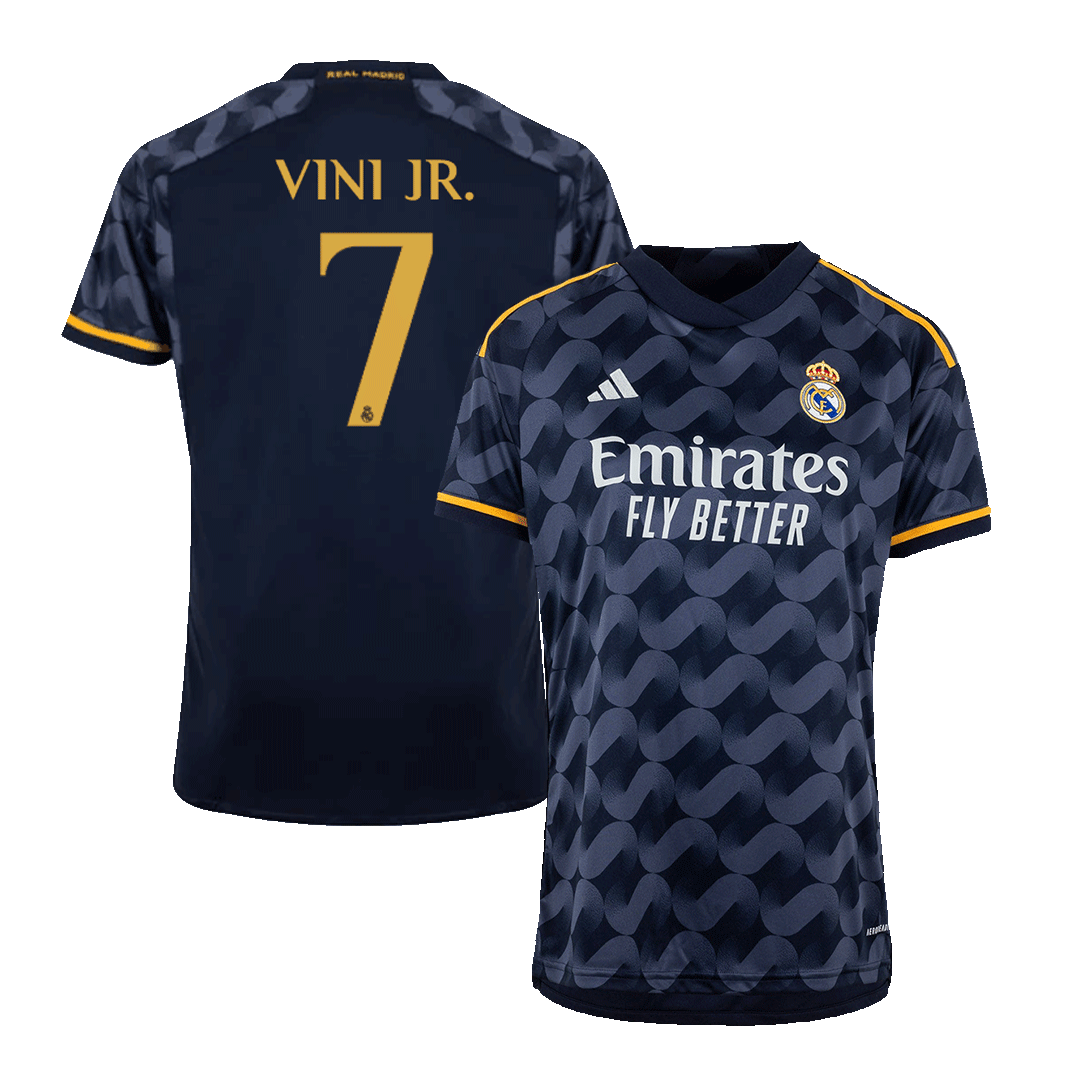 Camiseta Vini Jr. 7 Real Madrid 2023/2024 Primera Equipación Niño Kit -  Camisetasdefutbolshop