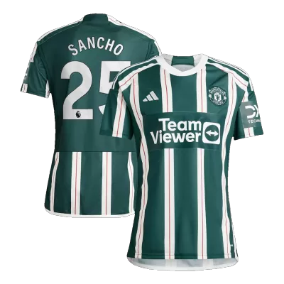 Camiseta SANCHO #25 Manchester United 2023/24 Segunda Equipación Visitante Hombre - Versión Hincha - camisetasfutbol