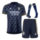 Conjunto Completo Real Madrid 2023/24 Segunda Equipación Visitante Hombre (Camiseta + Pantalón Corto + Calcetines) - camisetasfutbol
