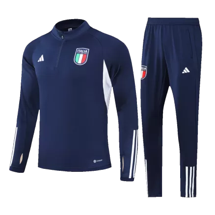 Conjunto Entrenamiento Italia 2023/24 Niño (Chándal de Media Cremallera + Pantalón) - camisetasfutbol