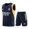 Conjunto Entrenamiento Real Madrid 2023/24 Hombre (Camiseta Sin Mangas + Pantalón Corto) - camisetasfutbol