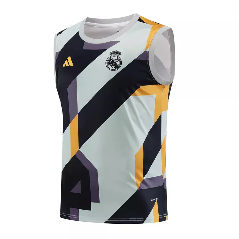 Conjunto Entrenamiento Real Madrid 2023/24 Hombre (Camiseta Sin Mangas + Pantalón Corto) - camisetasfutbol