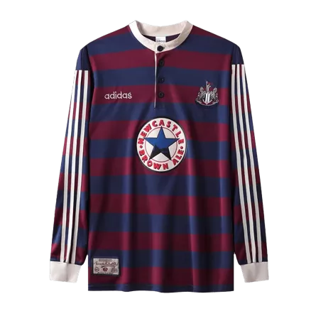 Camiseta Retro 1995/96 Newcastle United Segunda Equipación Visitante Manga Larga Hombre - Versión Replica - camisetasfutbol