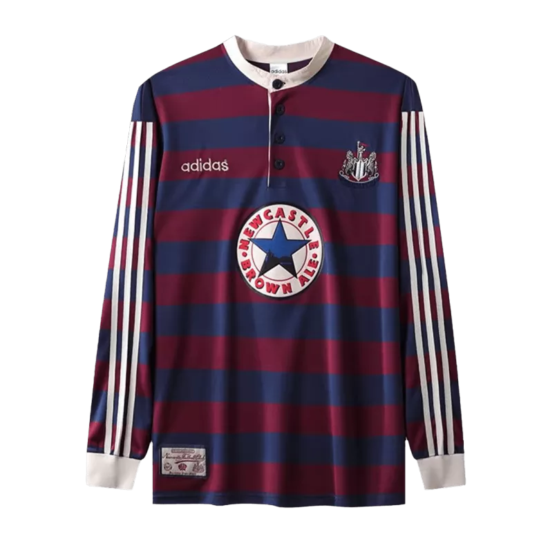 Camiseta Retro 1995/96 Newcastle United Segunda Equipación Visitante Manga Larga Hombre - Versión Hincha - camisetasfutbol