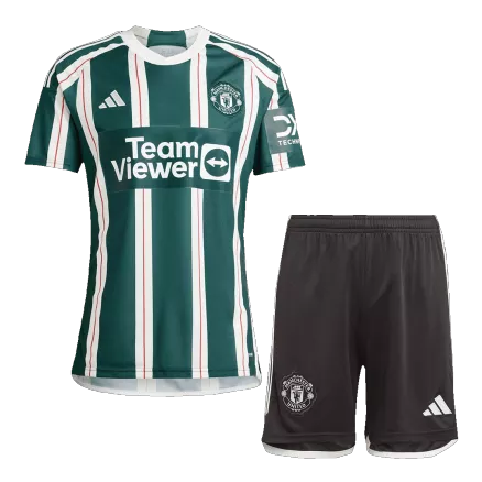 Conjunto Manchester United 2023/24 Segunda Equipación Visitante Hombre (Camiseta + Pantalón Corto) - camisetasfutbol