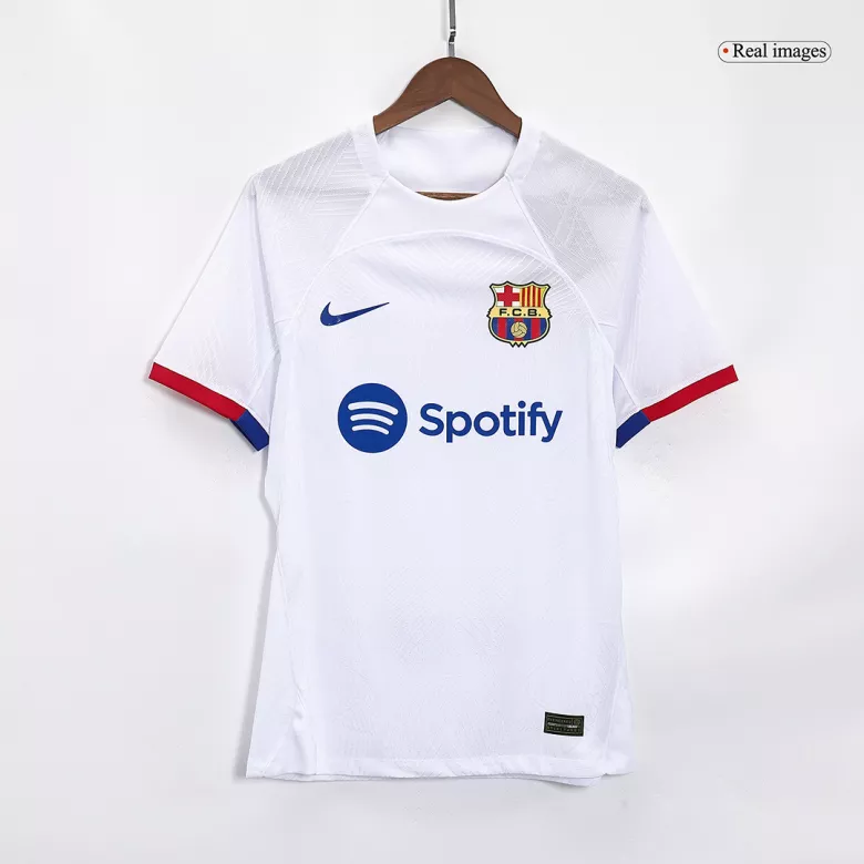 Camiseta Auténtica LEWANDOWSKI #9 Barcelona 2023/24 Segunda Equipación Visitante Hombre - Versión Jugador - camisetasfutbol