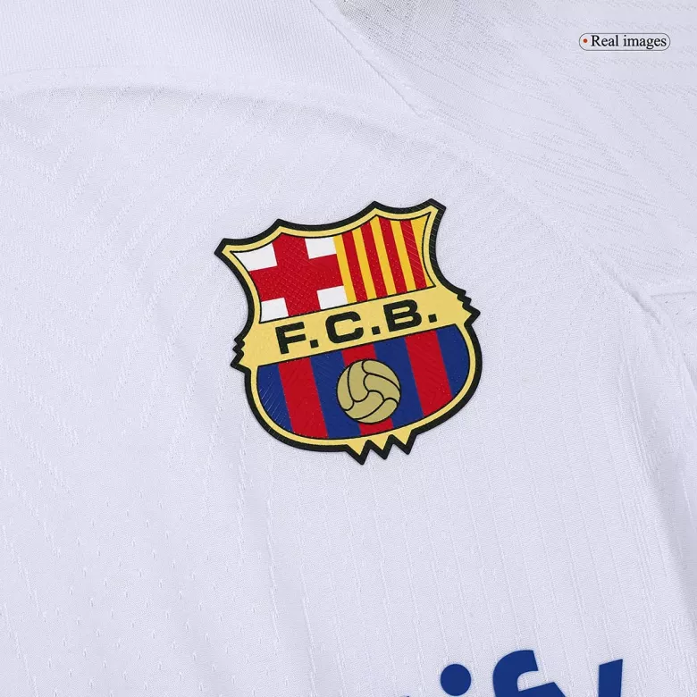 Camiseta Auténtica LEWANDOWSKI #9 Barcelona 2023/24 Segunda Equipación Visitante Hombre - Versión Jugador - camisetasfutbol