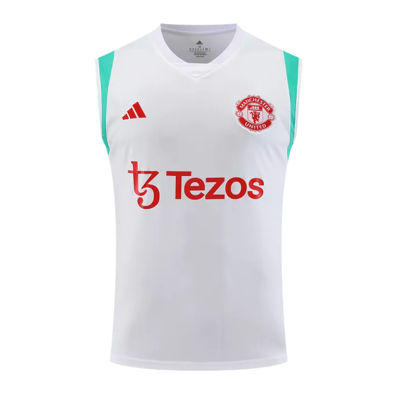 Camiseta de Entrenamiento Manchester United 2022-2023 Sin Mangas Rojo