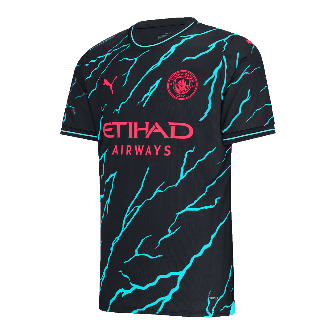 Camiseta HAALAND #9 Manchester City 2023/24 Segunda Equipación Visitante  Hombre - Versión Replica