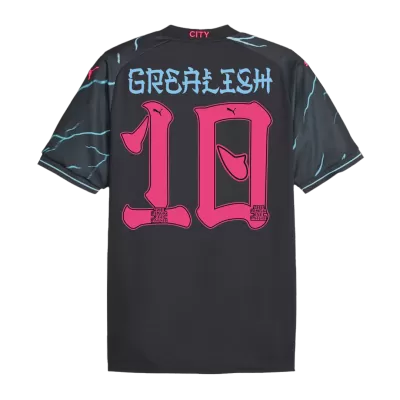 Calidad Premium Camiseta GREALISH #10 Manchester City 2023/24 Tercera Equipación Hombre - Versión Hincha - camisetasfutbol
