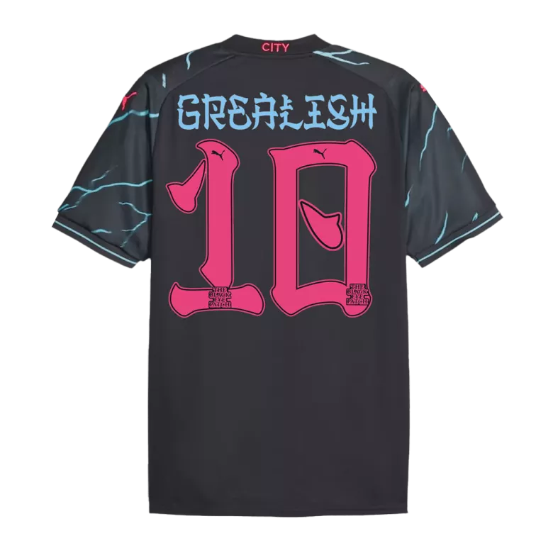 Camiseta GREALISH #10 Japanese Tour Printing Manchester City 2023/24 Tercera Equipación Hombre - Versión Hincha - camisetasfutbol