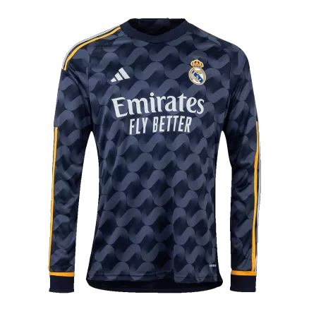 Camiseta Manga Larga Real Madrid 2023/24 Segunda Equipación Visitante Hombre - Versión Replica - camisetasfutbol