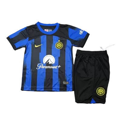 Miniconjunto Inter de Milán 2023/24 Primera Equipación Local Niño (Camiseta + Pantalón Corto) - camisetasfutbol