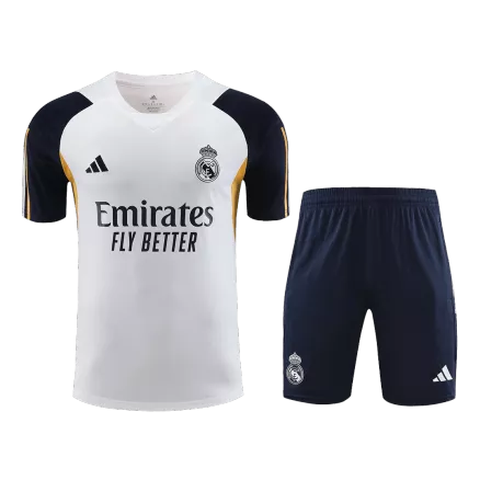Conjunto Real Madrid 2023/24 Entrenamiento Hombre (Camiseta + Pantalón Corto) - camisetasfutbol