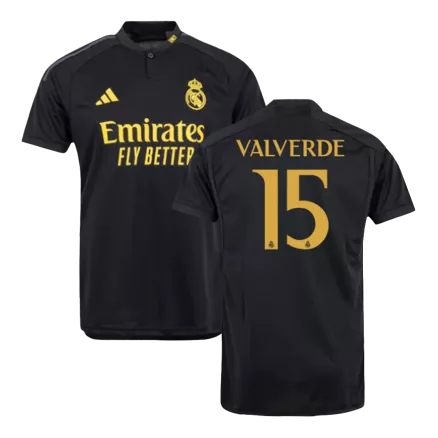 Camiseta VALVERDE #15 Real Madrid 2023/24 Tercera Equipación Hombre - Versión Hincha - camisetasfutbol