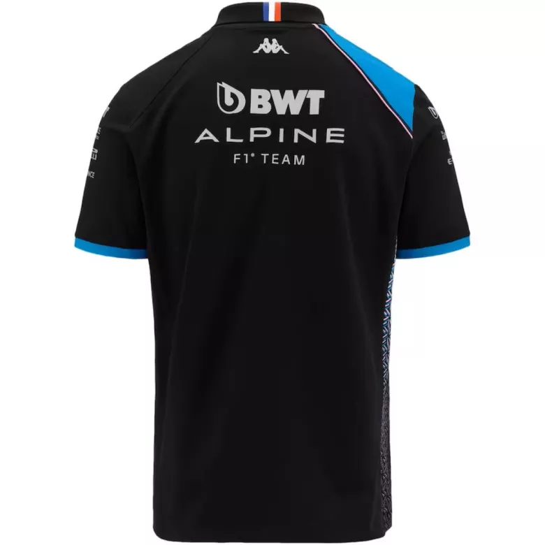 Camiseta Tipo Polo de BWT Alpine F1 Team Polo Shirt Black 2023 Hombre Negro - camisetasfutbol