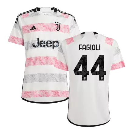Camiseta FAGIOLI #44 Juventus 2023/24 Segunda Equipación Visitante Hombre - Versión Hincha - camisetasfutbol