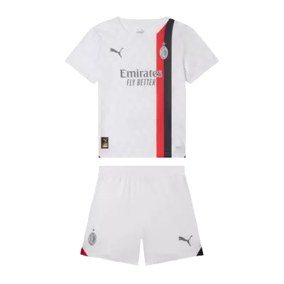 Miniconjunto AC Milan 2023/24 Segunda Equipación Visitante Niño (Camiseta + Pantalón Corto) - camisetasfutbol