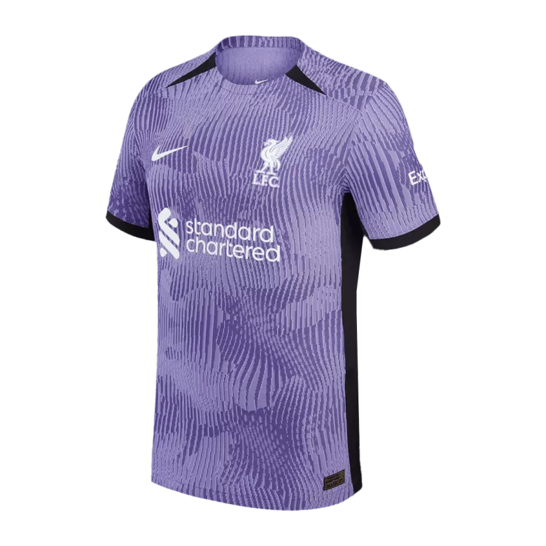Camiseta Auténtica VIRGIL #4 Liverpool 2023/24 Tercera Equipación Hombre - Versión Jugador - camisetasfutbol