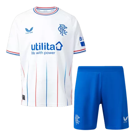 Miniconjunto Glasgow Rangers 2023/24 Segunda Equipación Visitante Niño (Camiseta + Pantalón Corto) - camisetasfutbol