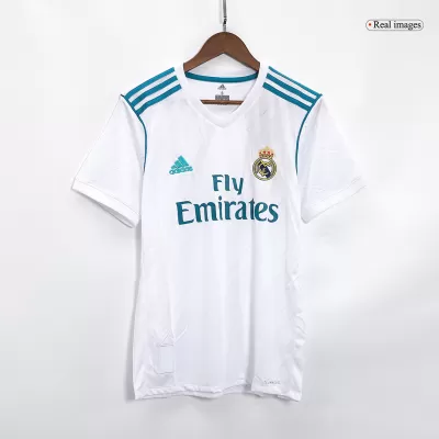 Camiseta de Fútbol Retro Real Madrid Local 2017/18 para Hombre - Personalizada - camisetasfutbol