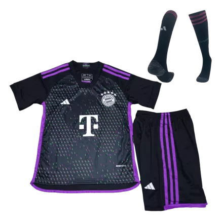 Miniconjunto Completo Bayern Munich 2023/24 Segunda Equipación Visitante Niño (Camiseta + Pantalón Corto + Calcetines) - camisetasfutbol