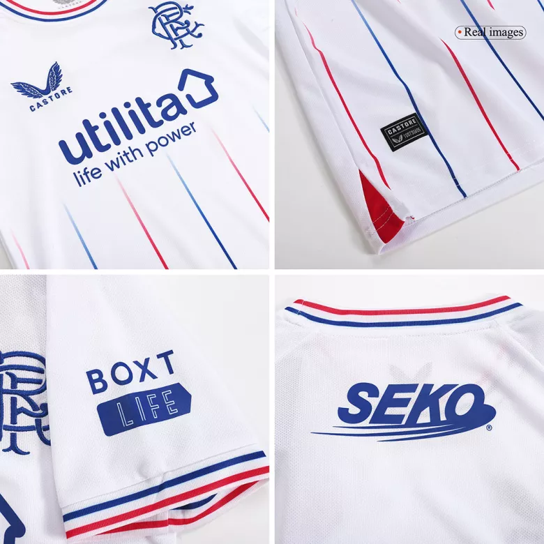Miniconjunto Glasgow Rangers 2023/24 Segunda Equipación Visitante Niño (Camiseta + Pantalón Corto) - camisetasfutbol