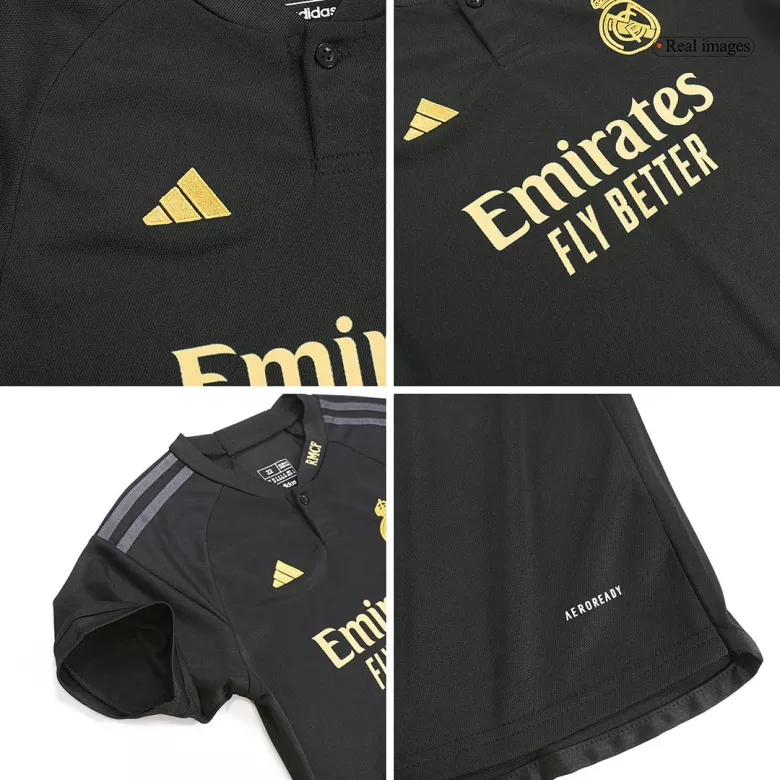 Miniconjunto Real Madrid 2023/24 Tercera Equipación Niño (Camiseta + Pantalón Corto) - camisetasfutbol