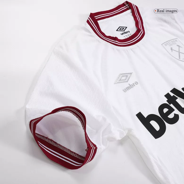 Camiseta Auténtica West Ham United 2023/24 Segunda Equipación Visitante Hombre - Versión Jugador - camisetasfutbol