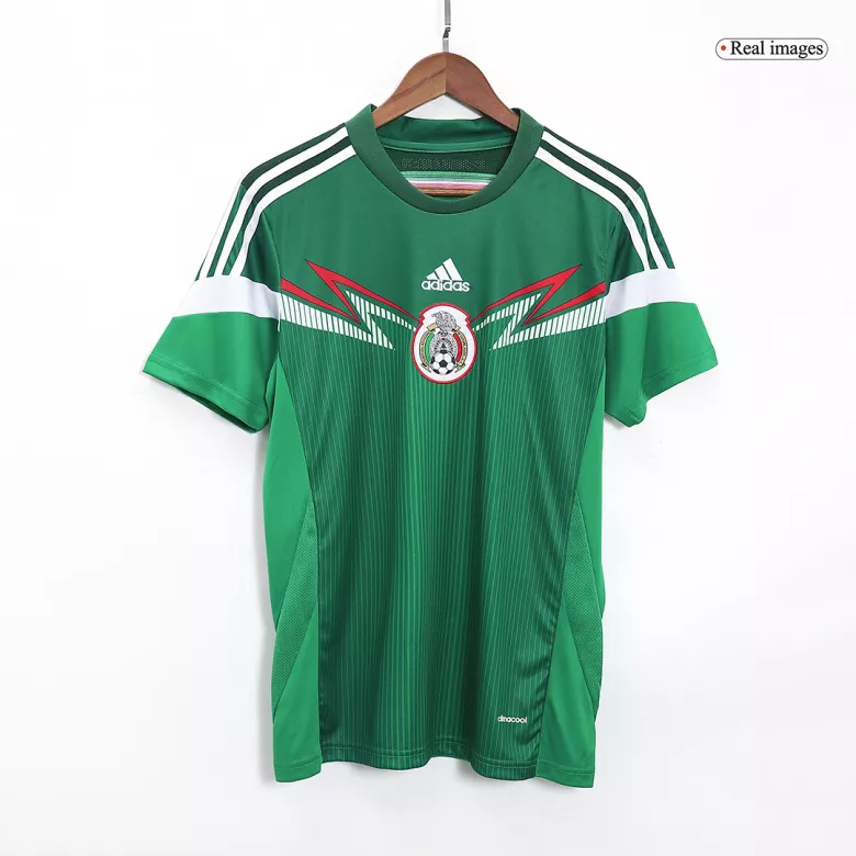 Camiseta Retro 2014 Mexico Primera Equipación Copa del Mundo Local Hombre - Versión Hincha - camisetasfutbol