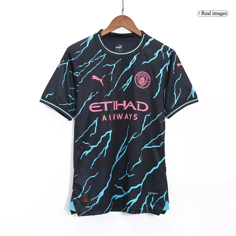 Camiseta Haaland 9 Manchester City Primera Equipación 2023/2024 Niño Kit