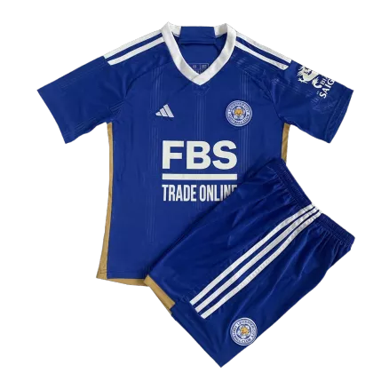 Miniconjunto Leicester City 2023/24 Primera Equipación Local Niño (Camiseta + Pantalón Corto) - camisetasfutbol