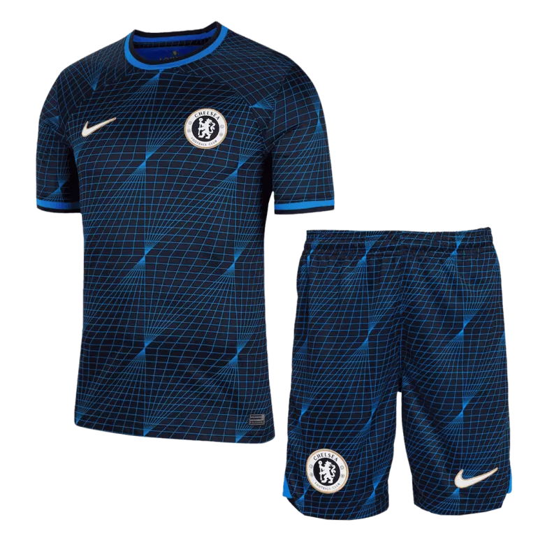 Conjunto Completo Chelsea 2023/24 Segunda Equipación Visitante Hombre (Camiseta + Pantalón Corto + Calcetines) - camisetasfutbol