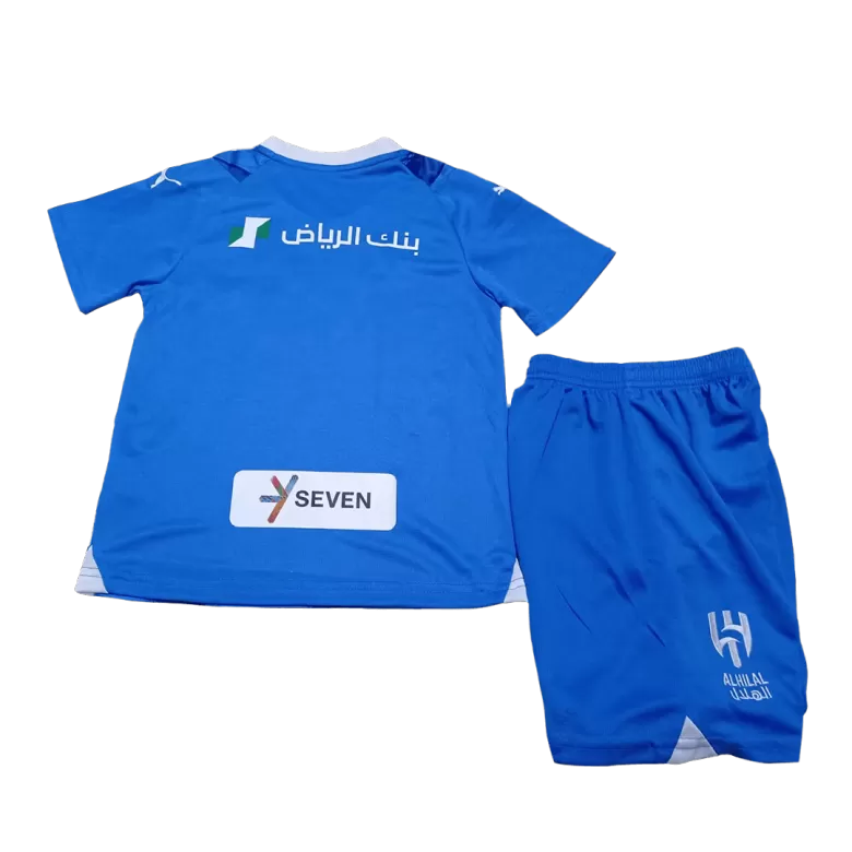 Miniconjunto Completo Al Hilal SFC 2023/24 Primera Equipación Local Niño (Camiseta + Pantalón Corto + Calcetines) - camisetasfutbol