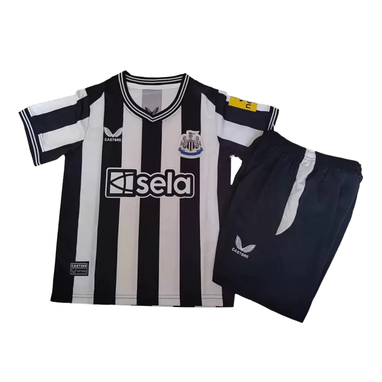 Miniconjunto Newcastle United 2023/24 Primera Equipación Local Niño (Camiseta + Pantalón Corto) - camisetasfutbol
